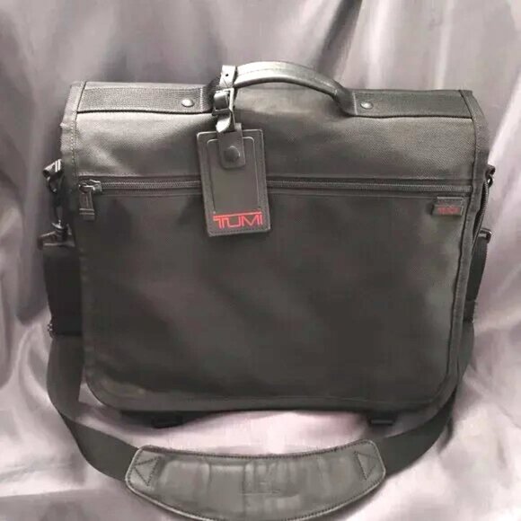 ❤️3 pc TUMI Black Tracer Expandable Organizer Laptop Business Briefcase